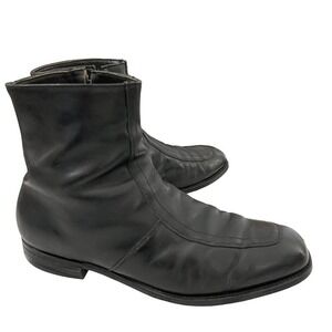 Vintage Boot & Shoe Workers Union Mens Black Leather Chukka Boots Sz 12E